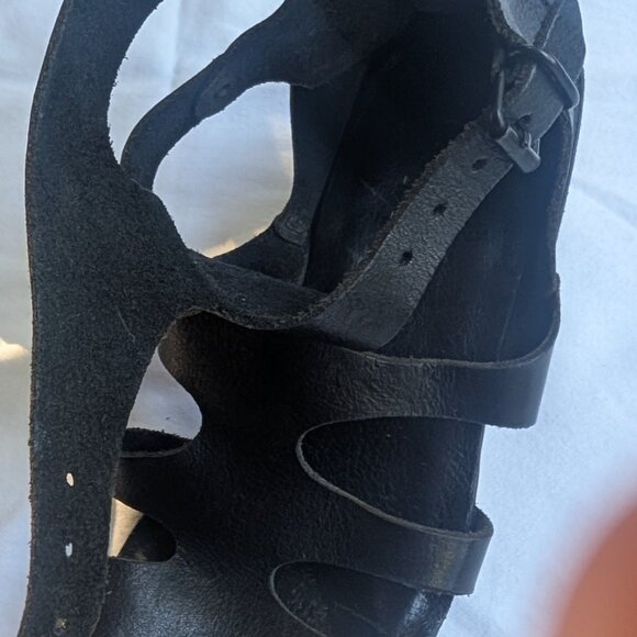 TRIPPEN Tarantula black sandals EXCELLENT condition sz 7.5/38 - Picture 10 of 14